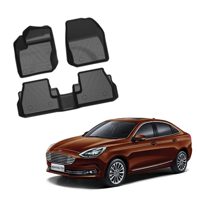 Tpe Car Mats  Front Rear Car Mats for Ford ESCORT High Quality TPE Material Car Floor Mat
