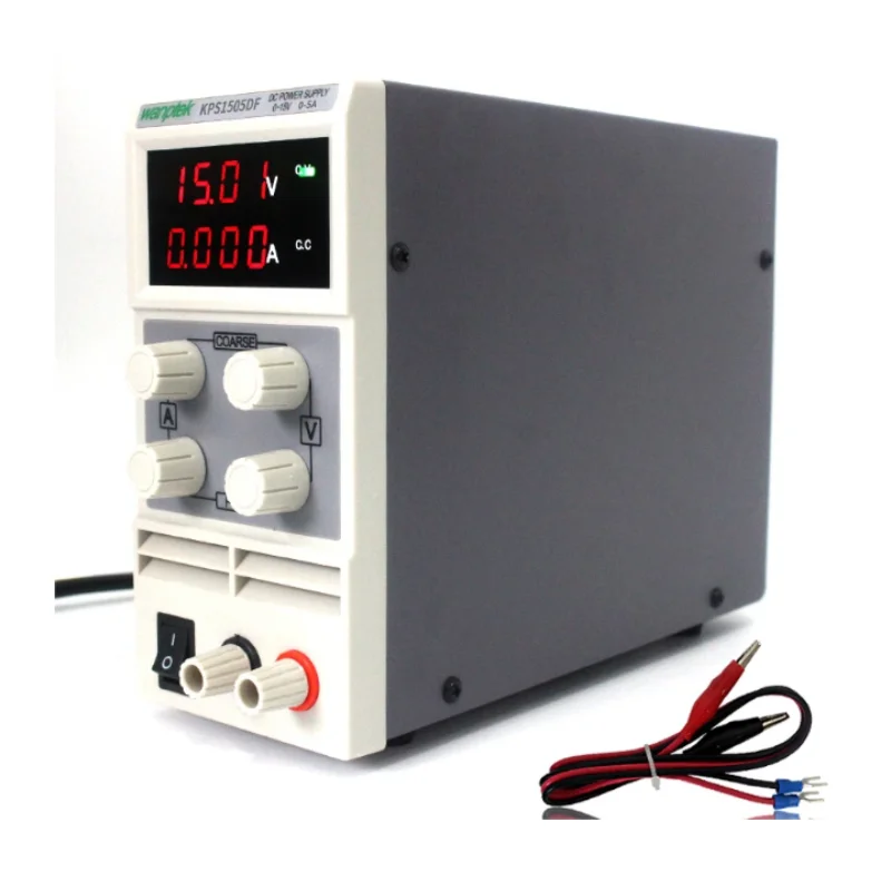 High Quality KPS1505DF 15V5A 110V-230V 0.1V/0.001A EU LED Digital Adjustable Switch DC Power Supply mA Display