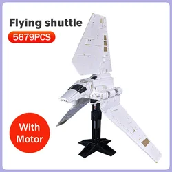 Space Military Series Wars MOC Imperial Flying Shuttle Model Building Blocks Movie Collection Bricks Kids DIY Toys Xmas Gifts