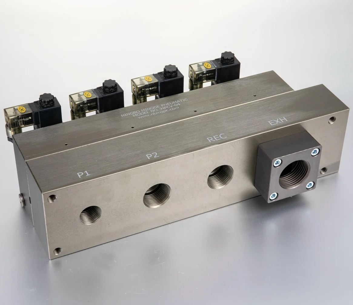 MINGGE MGPC Recovery type bottle blow valve block PET bottle blow molding machine Pet blow valve block HPCV-04