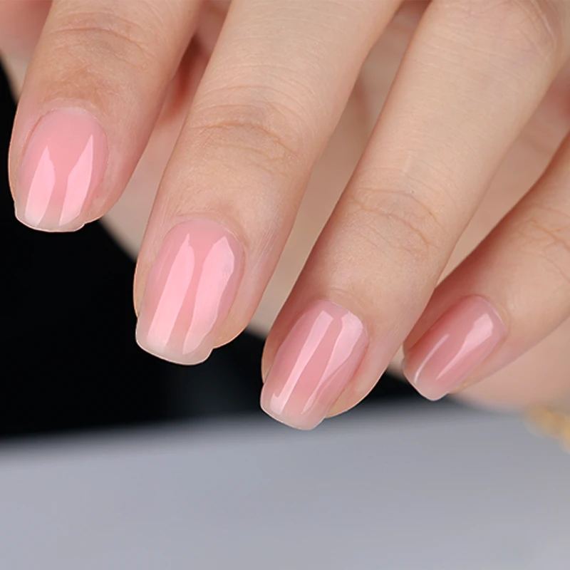 odm gel polish nude pink base nude color nails private label rubber base