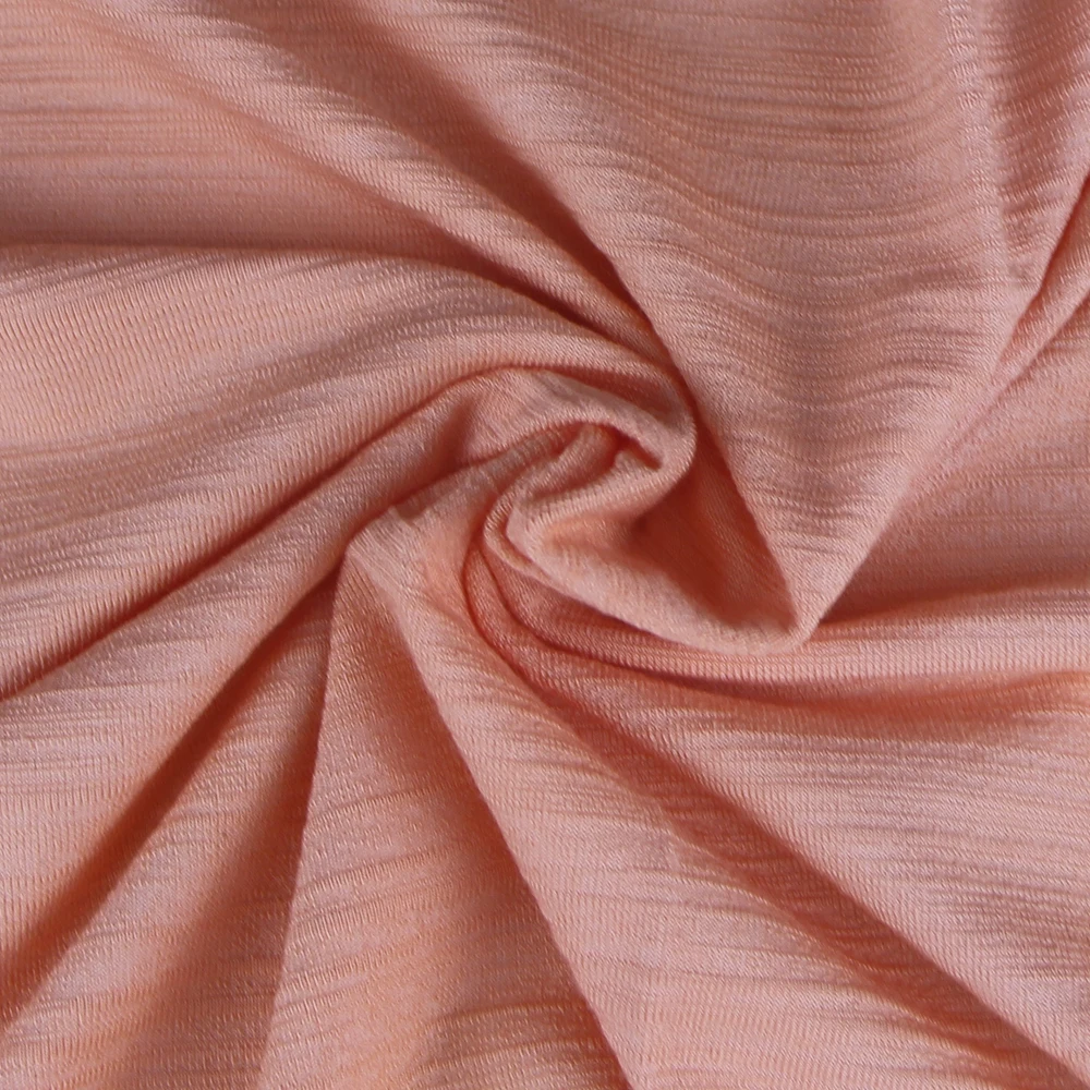 2021 Hot Selling All New Design 93% Viscose 7% Span Dyed Slub Single Jersey For Shirt And Leggings