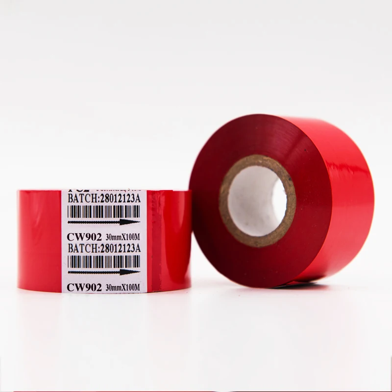 Black Hot Stamp Foil 30mm Date Coding Ribbon Stamping for Batch Printing