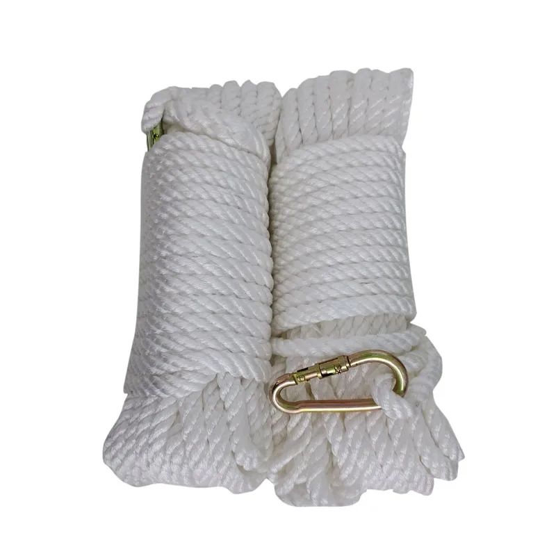 
personal Customized Cotton Twisted Security bundling 1 ton White safety rope for industry 