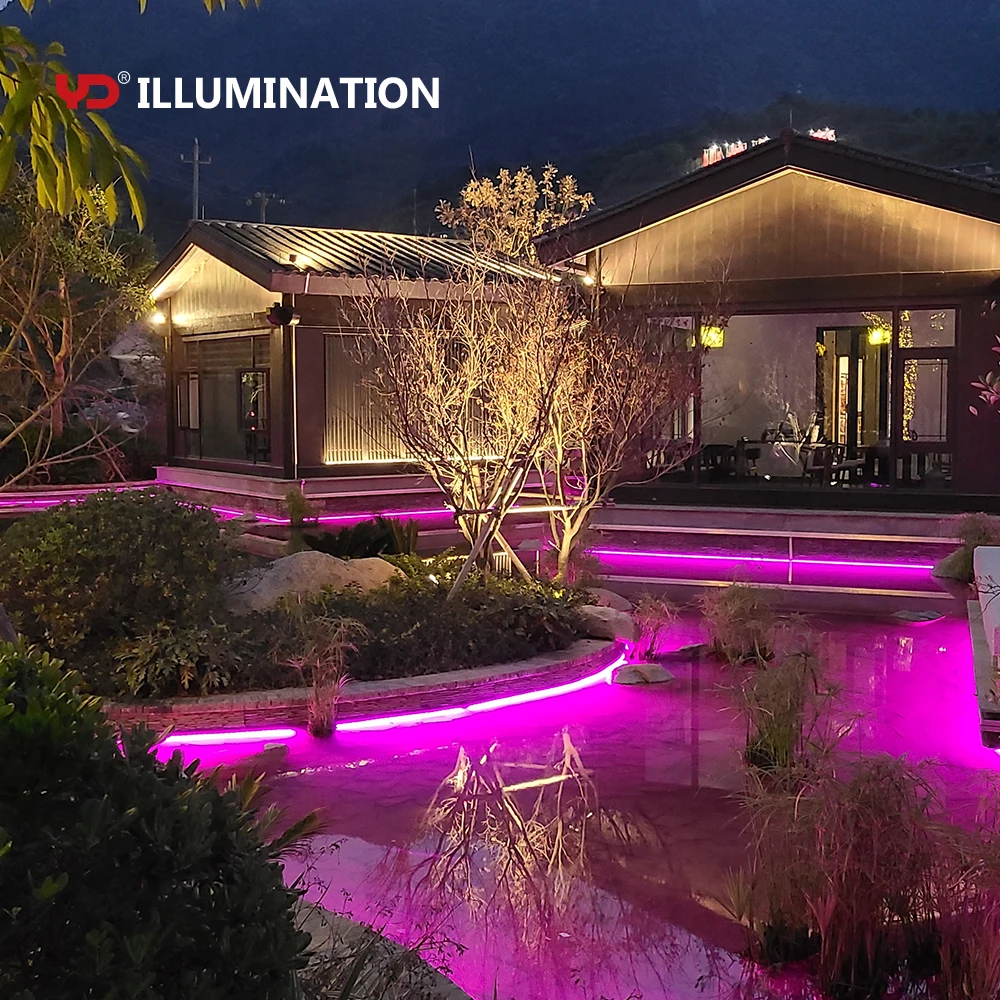 IP68 Neon Led Strip DC24V RGB Programmable No Glare For Outdoor Lighting