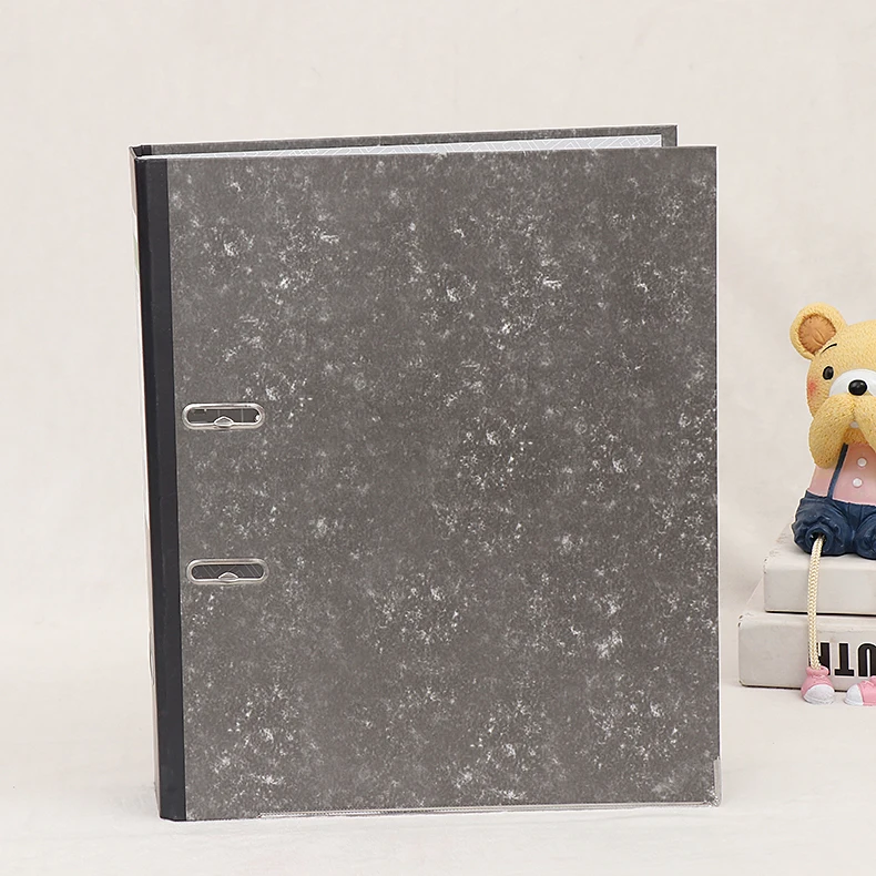 OEM оптовая продажа офисные канцелярские принадлежности картонная папка FC 3 дюйма сумка для файлов Мраморный рычаг арка коробка напильник