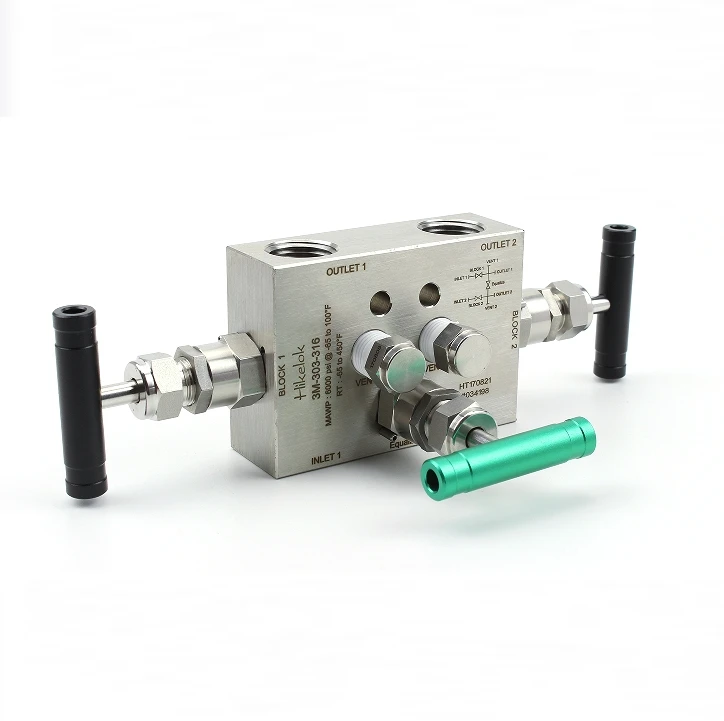 Swagelock Type SS316 Instrumentation 2 3 5 Way Pressure Transmitter Manifolds