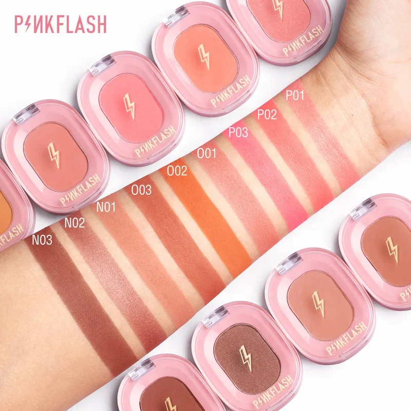 PINKFLASH F01 Контурные Румяна для макияжа Кремовые румяна 2 в 1 розовая и