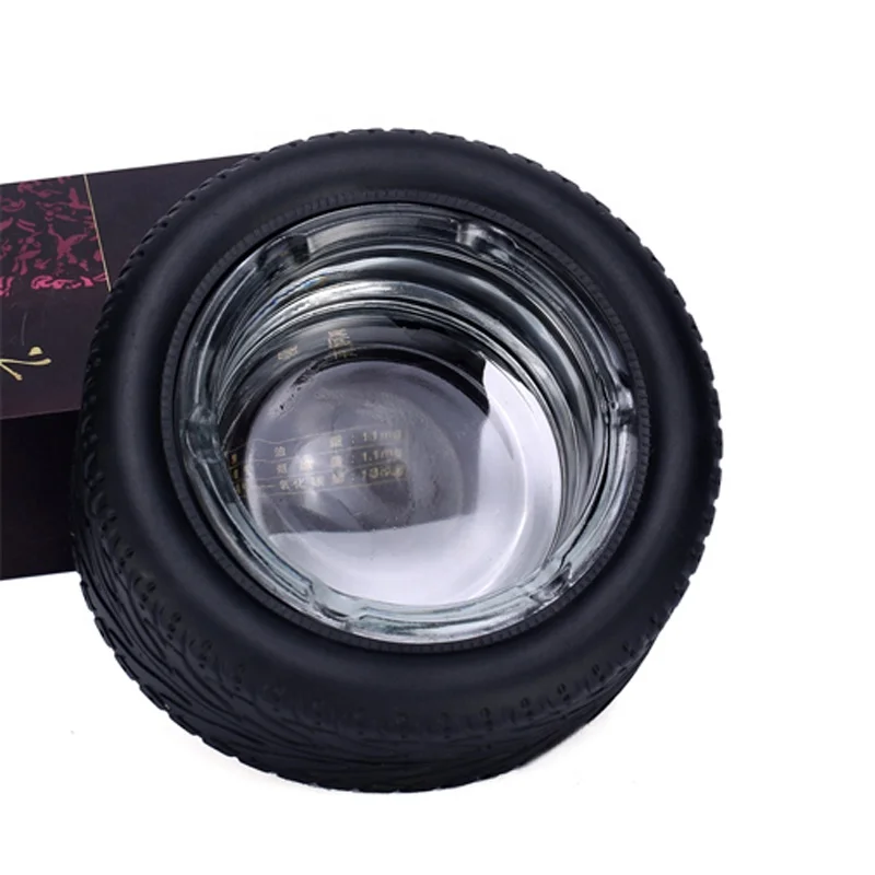 Home creative personality 4S car tire ashtray fashion logo custom large advertising promotion popular gifts