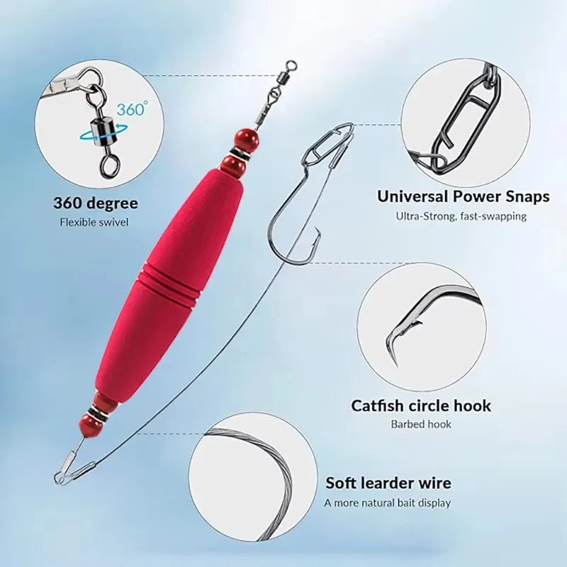 MR-BL Good Price Sensitive Buoyancy Float Rubber Fishing Bubble Catfish Surf Fishing With Great Price