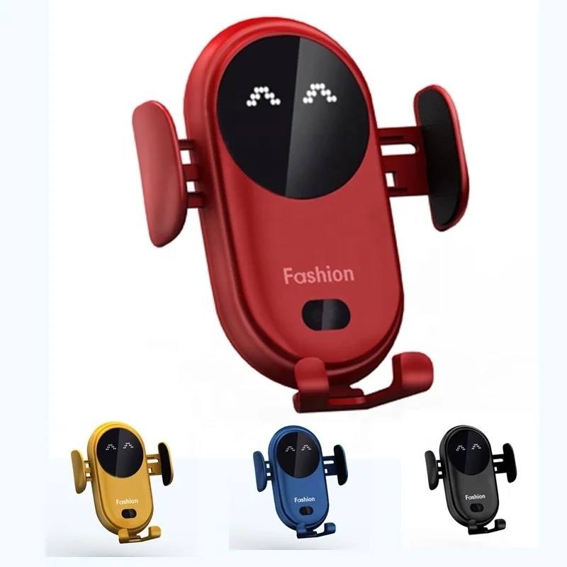 2021 amazon ebay hot sale S11 10W smart wireless car charger with auto sensor Qi intelligent mobile phone holder