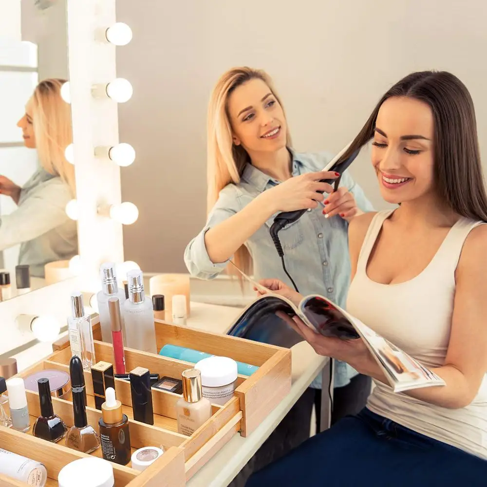 Большая расширяемая кухонная утварь, бамбуковый ящик-органайзер для столовых приборов, регулируемый органайзер для столовых приборов