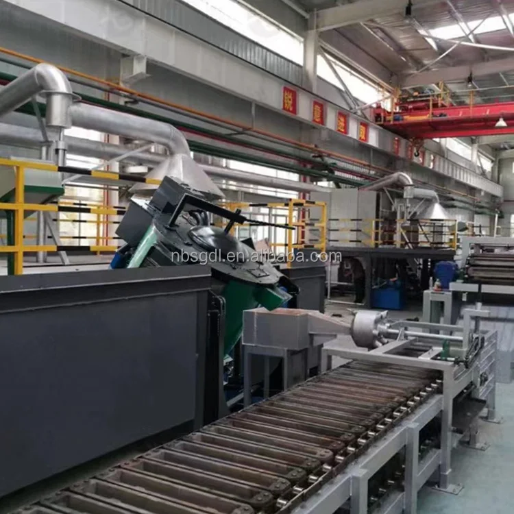 SHENGUANG, новый тип, автоматическая литейная печь для плавки слитков, бронзовый медный сплав, алюминиевый латунный слиток, производственная линия