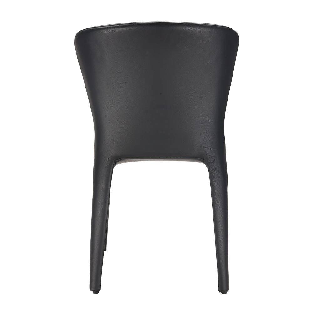 Обеденные стулья, современные минималистичные домашние кожаные обеденные стулья, обеденные стулья для ресторана, легкие роскошные стулья со спинкой, обеденные стулья для отдыха