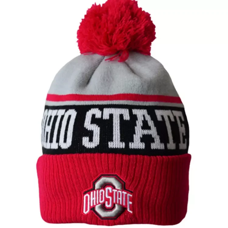 Модные высококачественные акриловые теплые зимние шапки, шапки, вязаные шапки для взрослых и детей, шапочка с индивидуальной вышивкой логотипа с помпоном