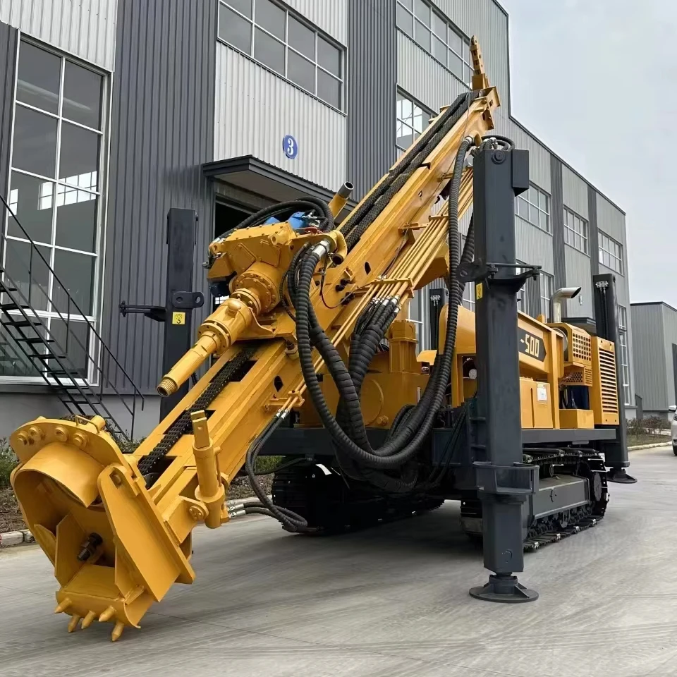 Portable Water Well Drilling Rig Machine High Quality Crawler Borehole Drill Equipment