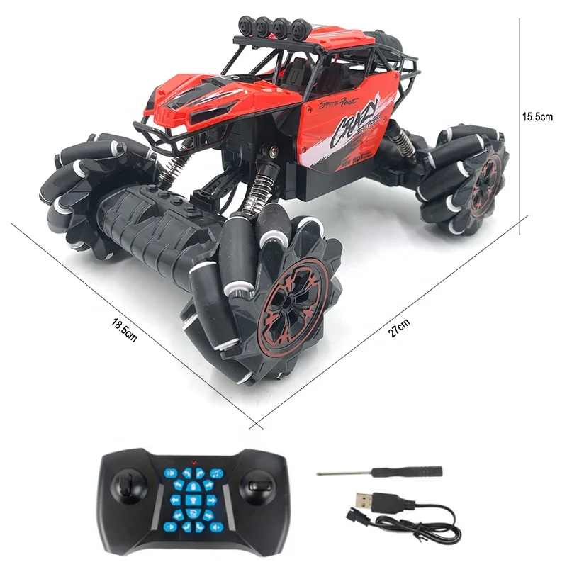 ZIGOTECH Music Dancing 360 Rotation Rechargeable Remote Control  Toys Truck Rc Drift Car 4Wd