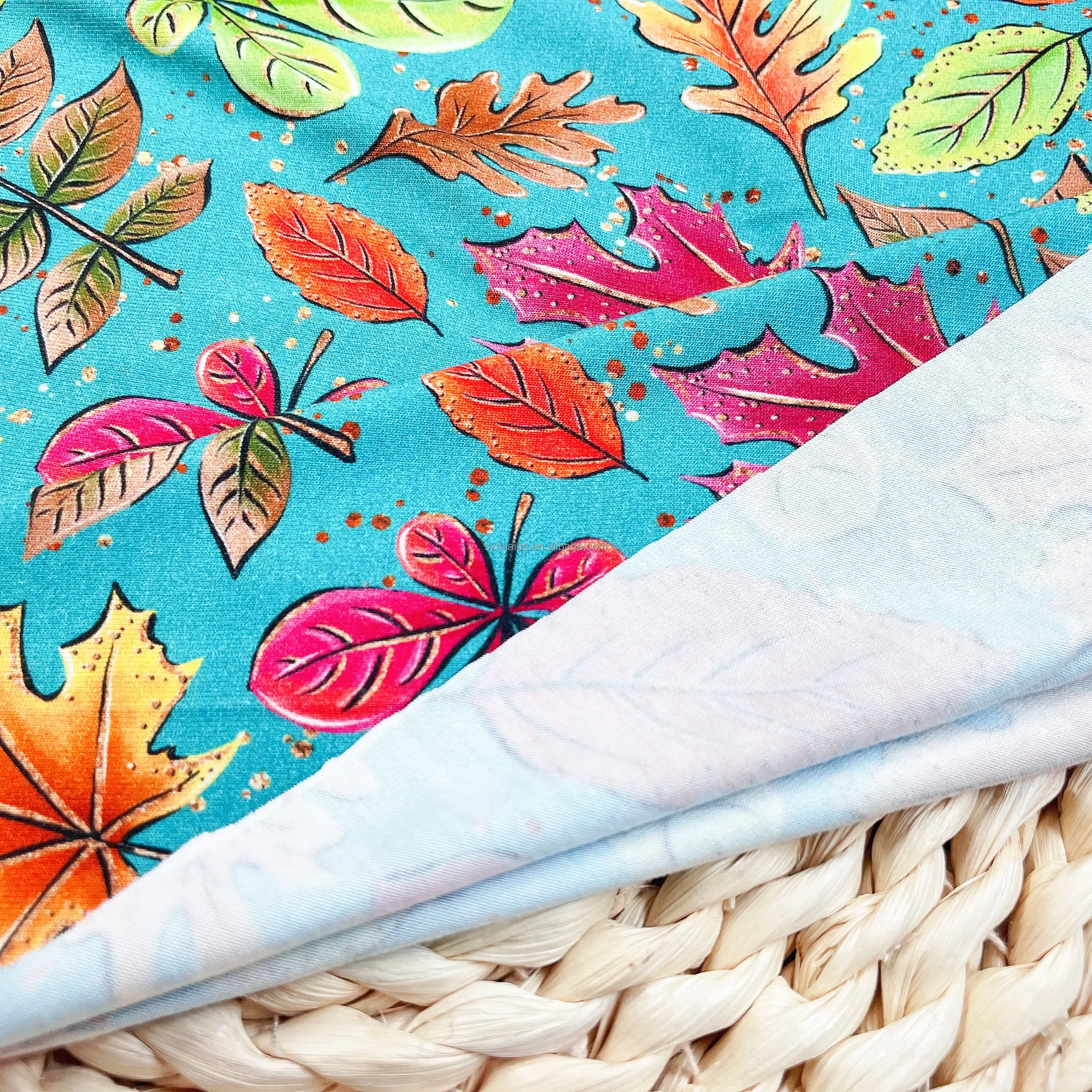 Lightweight Stretch Digital Cartoon Printing Thin Customized Organic Bamboo And Cotton Fabric Telas De Algodon Textiles