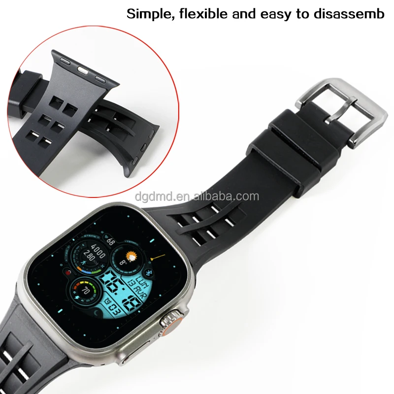 New Arrival Liquid Silicone Band for Appled Watch Ultra1/2 49mm/44mm/45mm for iWatch Series 9/8/7/6/5/4/SE