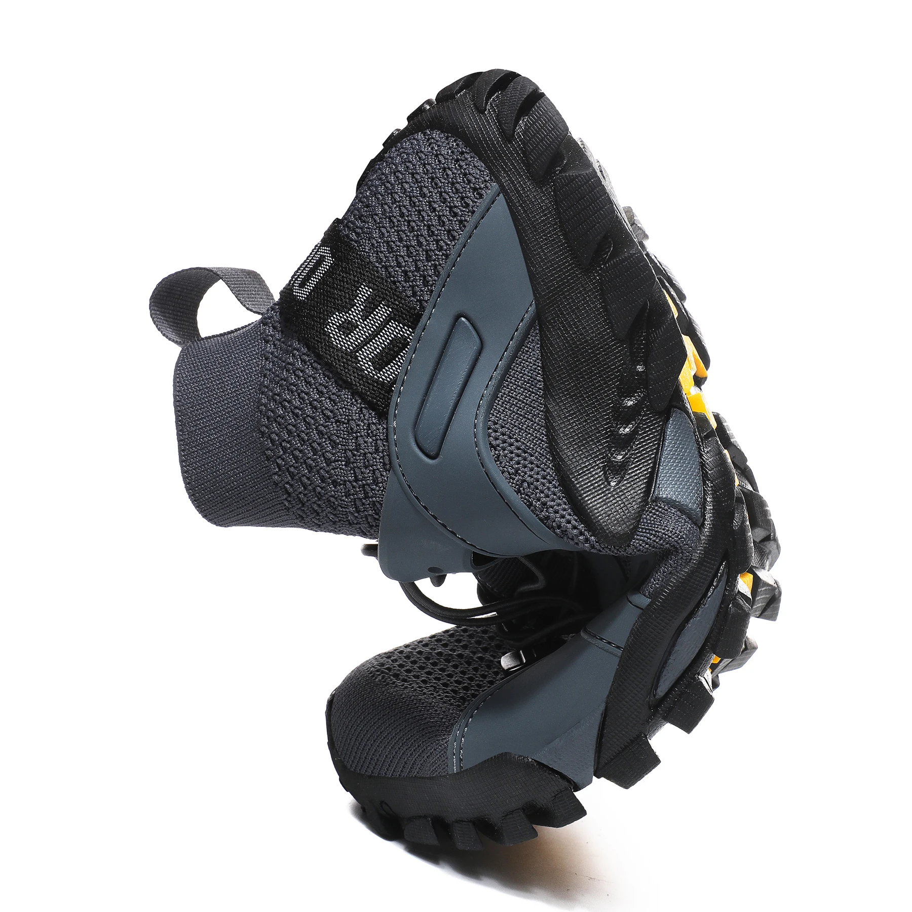 Yoris New Arrival Rubber Hiking  Shoes Quick Drying Black Fitness Walking Shoes For Men Women