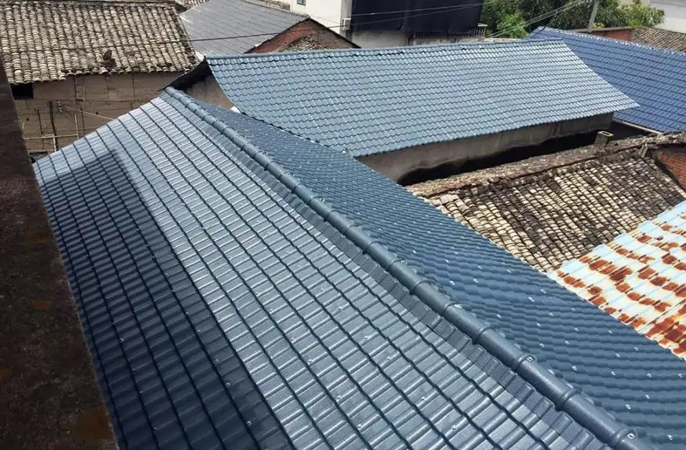 Antioxidant pvc Telha de plstico Plastic Cheap heat insulation material Heat resistant plastic sheet Farm house Sheet roof tile