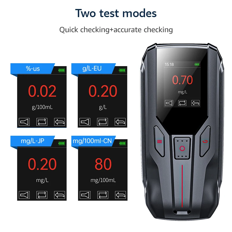 FCC CE ROHS certificate alcohol testers Buy breathalyzer alcohol breathalyzer support OEM/ODM color/logo/package