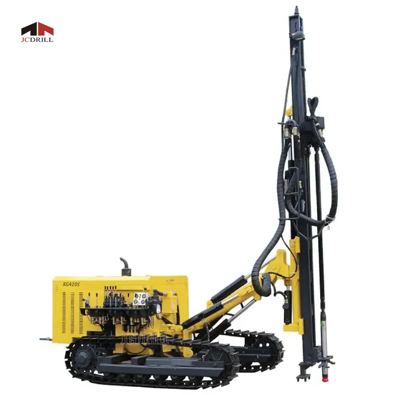 Integrated Automatic Drilling Rigs DTH Mining Rock Drill Rigs with High Pressure Screw Air Compressor