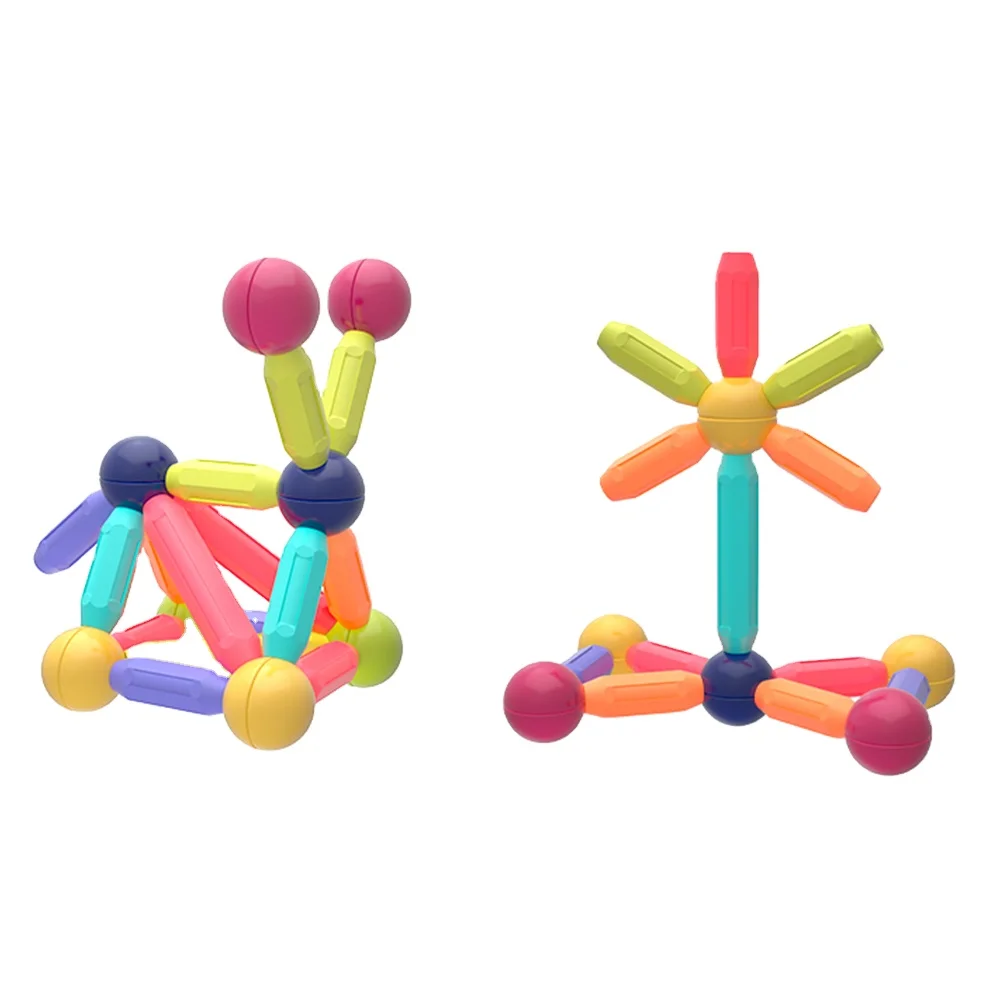 Factory OEM ODM Customization Educational Magnet Toys Sets Colorful Magnetic Sticks Building Blocks for kids