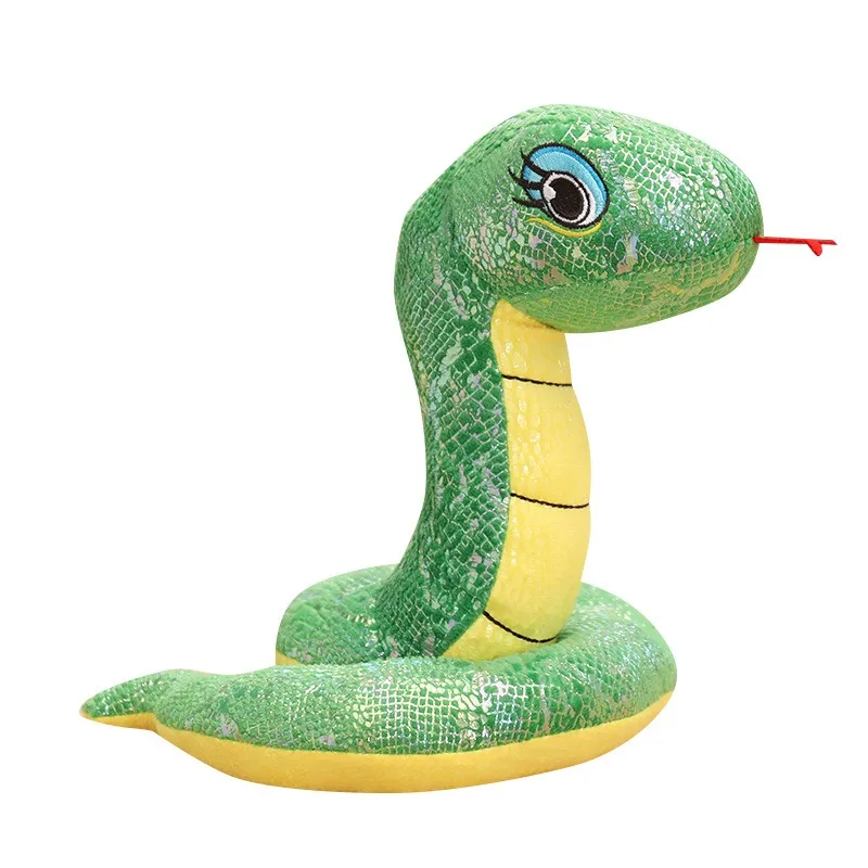 Stuffed Animal Good Quality Green Soft Long Body Toy Custom Plush Snake