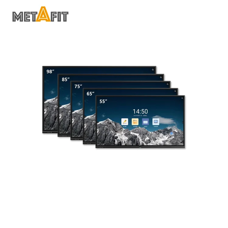 Metafit 86 Inch 4K Resolution LCD 40 Piont Touch Screen Interact Whiteboard Interactive Panel Digital Whiteboard Smart Board