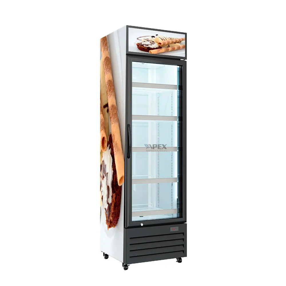 Commercial Pastry Bakery Cake Fridge Upright Glass-Door Refrigerator Display Chiller