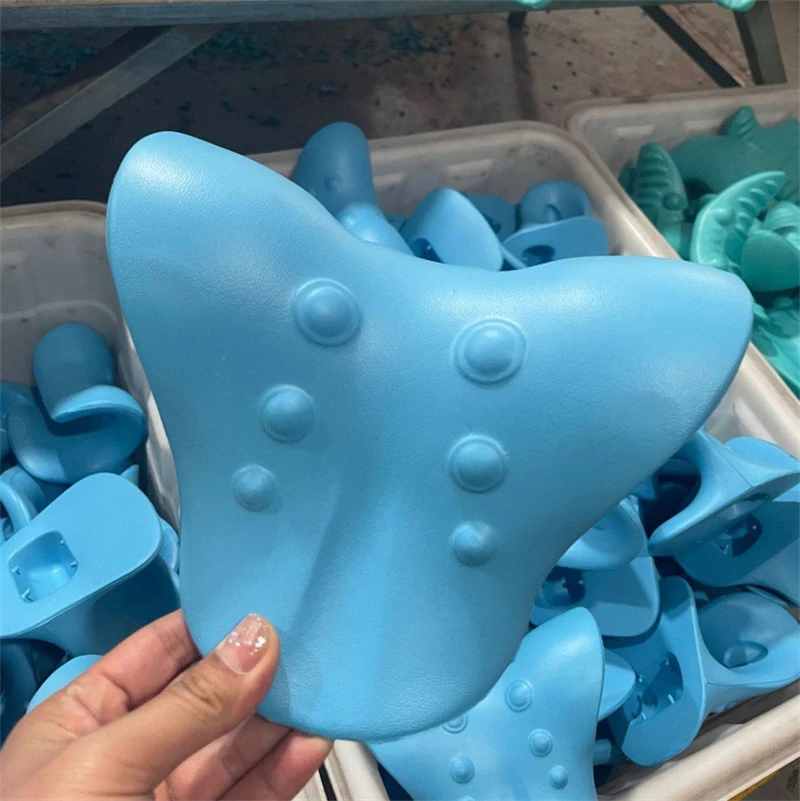 EVA Neck Massage Pillow Manual Neck Massager Gravity Finger Pressure Pillow Cervical Pain Relief Tool