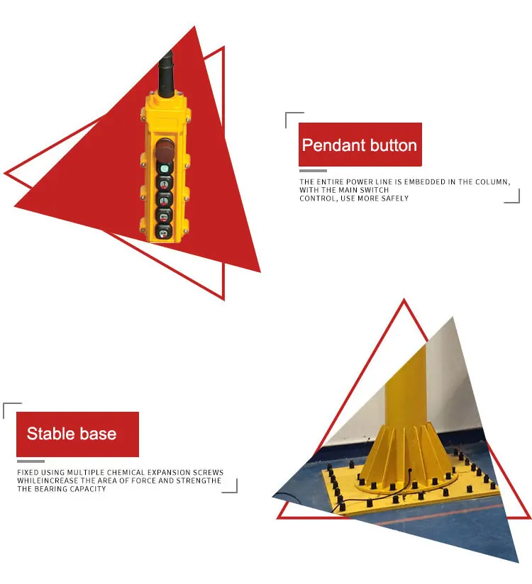 Kino crane 40 ton widely use 360 rotating portable mobile jib crane