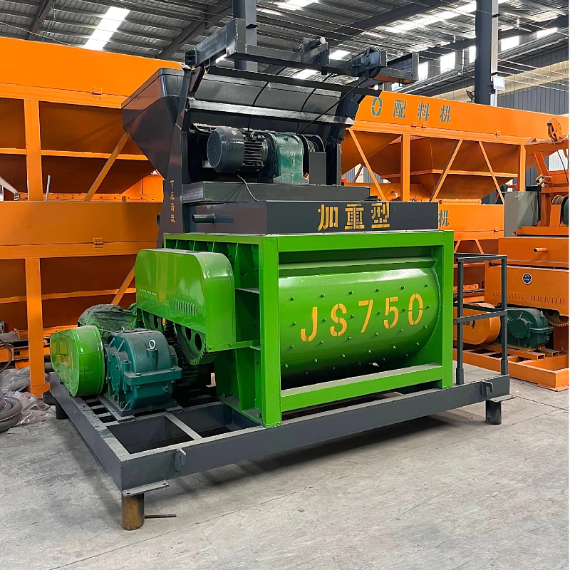 Concrete Machinery Twin-Shaft Concrete Mixer Js750