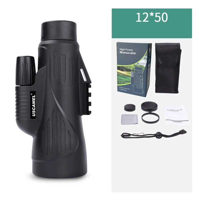 Monocular 12X50 nitrogen-filled waterproof monocular high power HD mobile phone camera live Outdoor portable