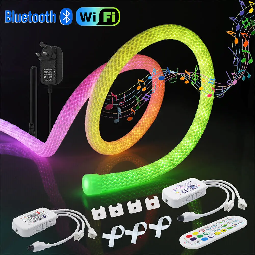 New hot sale Neon Rope Lights RGB IC LED strip Light WS2812 Addressable pixel waterproof lamp