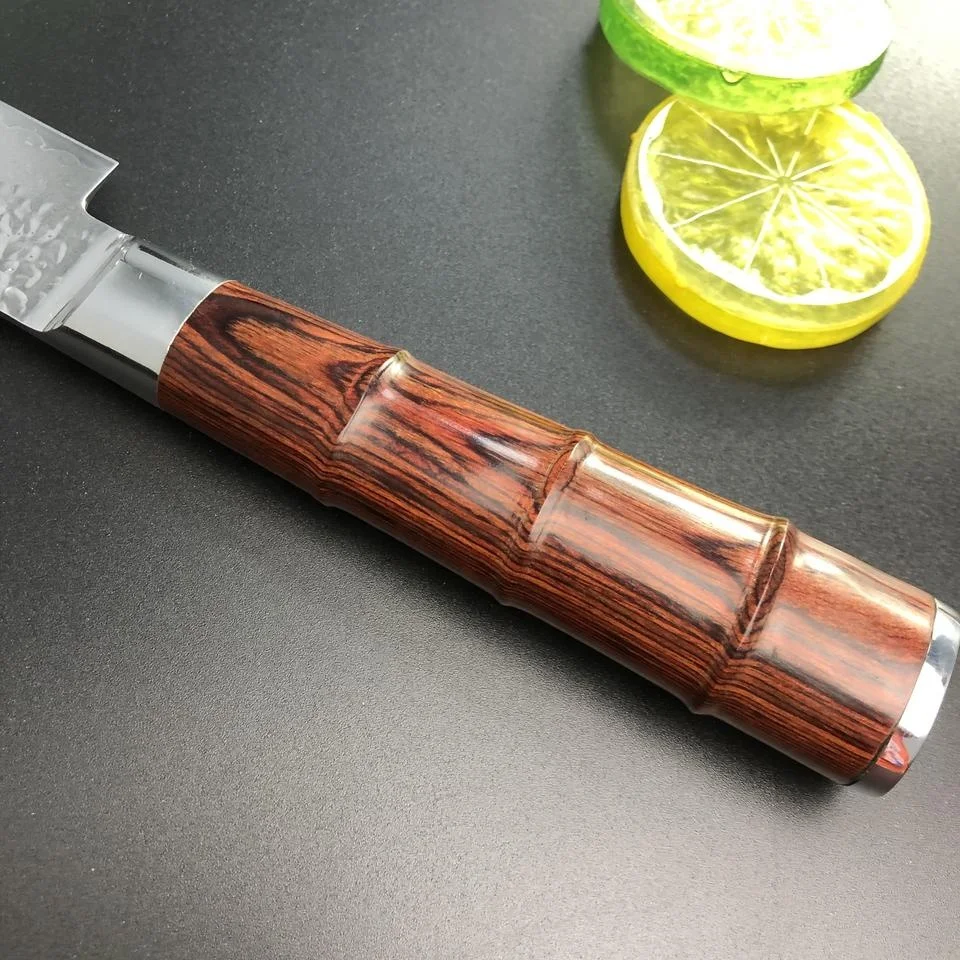 Bluefin Tuna Sashimi Knife Damascus Slicing Knife With Pakka Handle