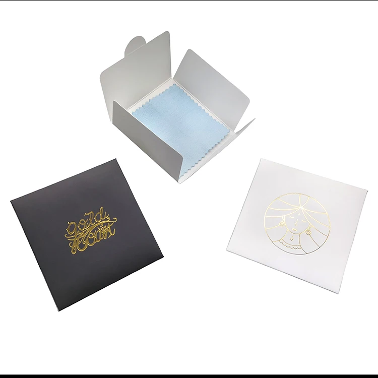 Fashion Microfiber Wholesale Custom Embossed Printed Logo Jewelry Polishing Cloth With Logo