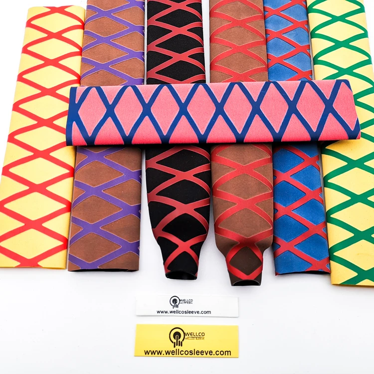 Wellco W-SP(DX) polyolefin non skid heat shrink tube for grip fish rod sport racket handle