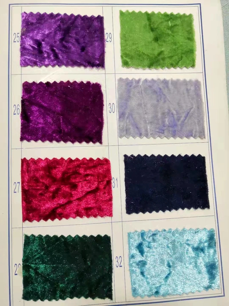 Hot sale spandex pleated ice crushed velvet fabric