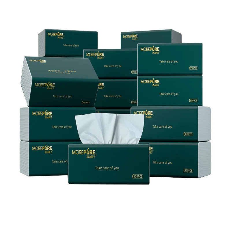 Оптовая продажа экологически 2/3/4Ply изготовленный на заказ логотип бренда мягких тканей Ультразвуковой очиститель для лица с одноразовыми салфетками натуральной древсной массы Бумага для производства салфеток для лица