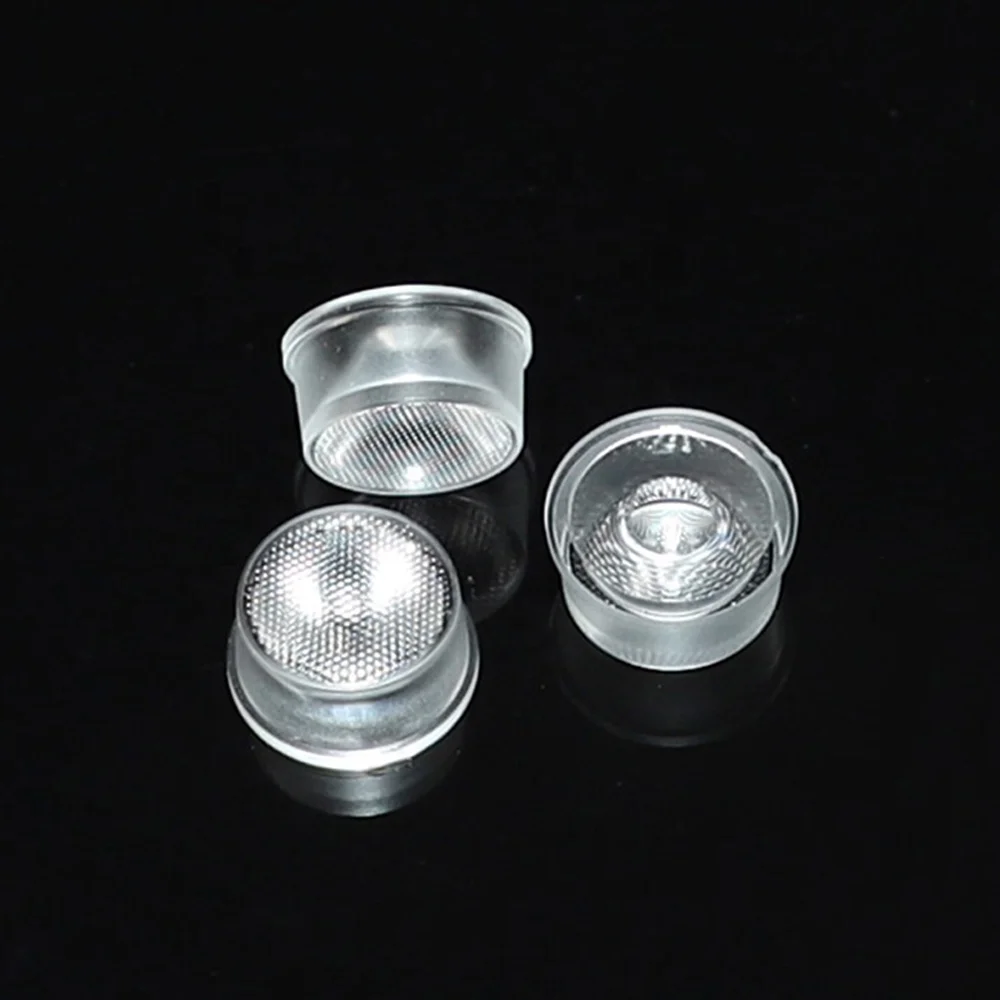 Advertising Single Lens PMMA SMD 3535 Narrow Angle 10 Degree Led Lens Lamp Accessories for Outdoor Light Wall Washer Light