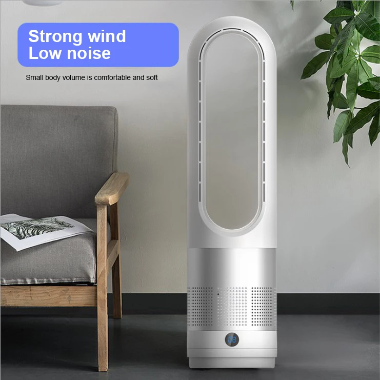18inch 8 Speed Level Leafless Fan Household Floor Silent Tower Fan DC Bladeless Standing Tower Stand Fan
