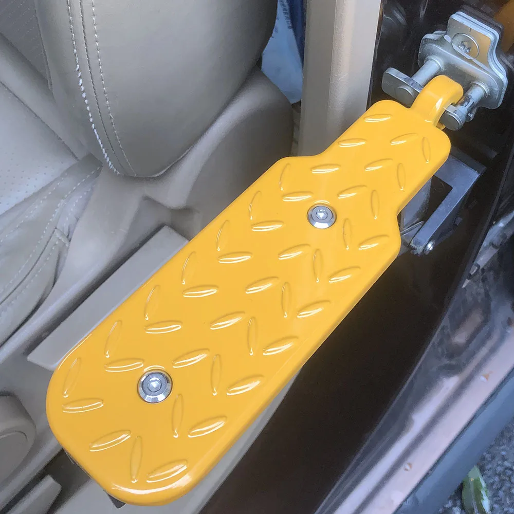 Universal Fit Car Door Step Adjustable Foldable Roof Rack Door Step Both Feet Stand Pedal Ladder