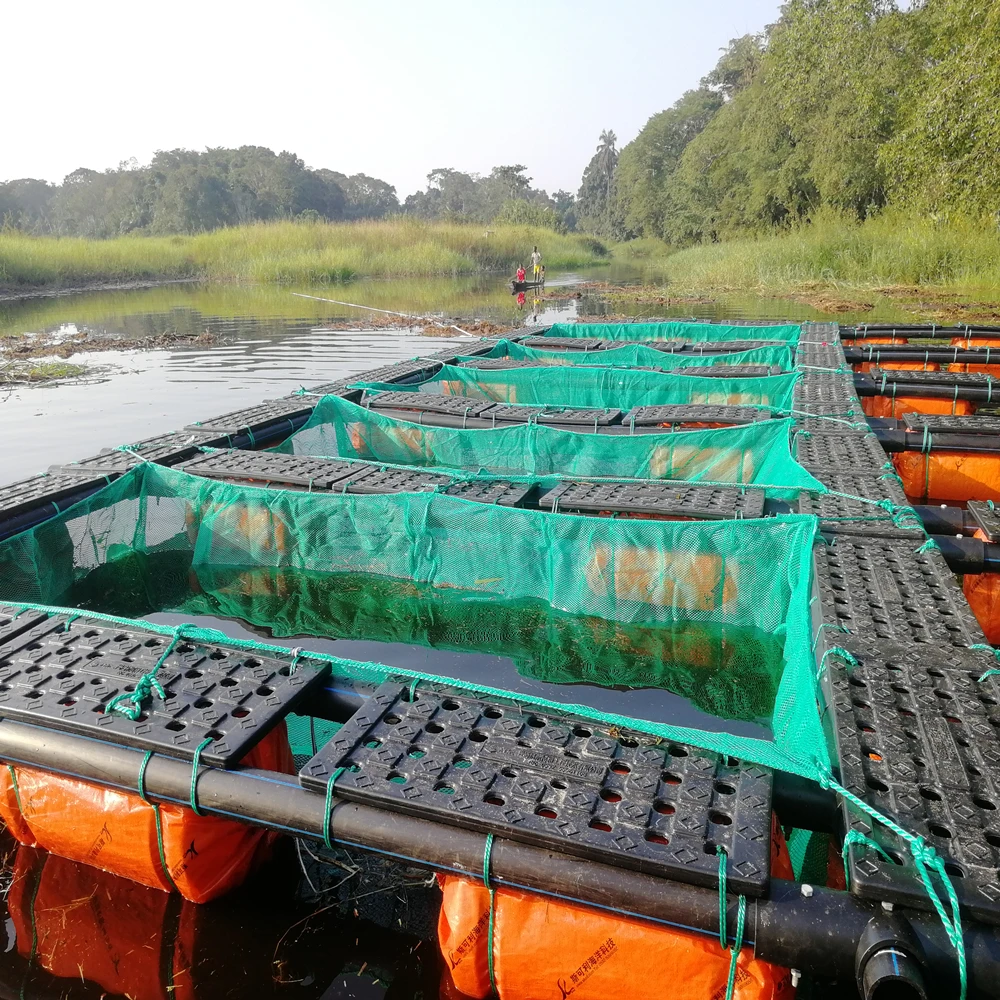 HDPE Floating Pontoon Fish Farming Cages for Deep Sea Fish Farming