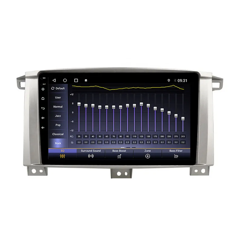 OEM 2.5D IPS Car DVD Player Radio Multimedia Player for Toyota Land Cruiser LC 100 GXR 8 core Android10.0 Wifi GPS Navigation