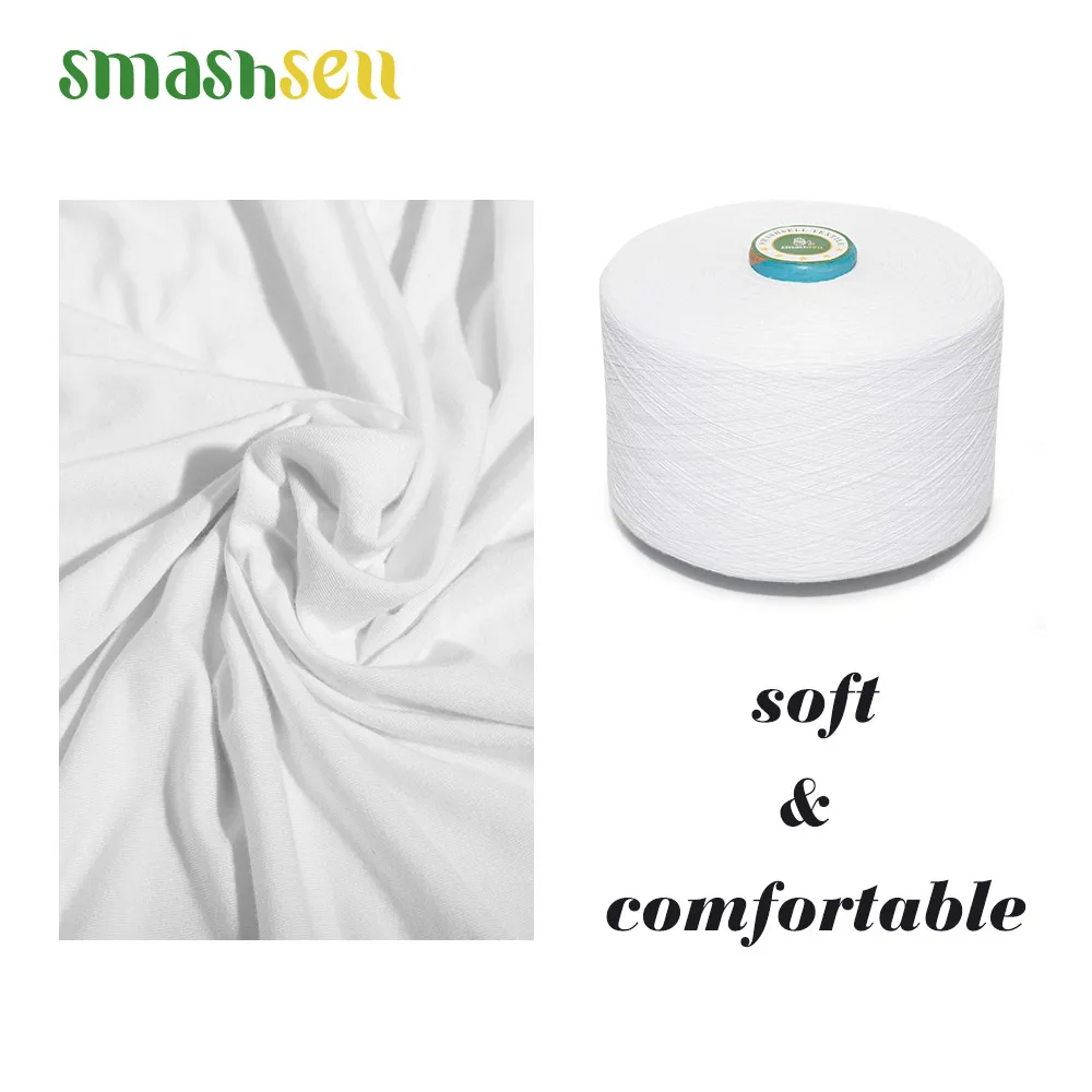 500g t shirt yarn cotton chrochet ne 6/1 raw white recycled cotton yarn knitted gloves full cotton eco friendly yarn