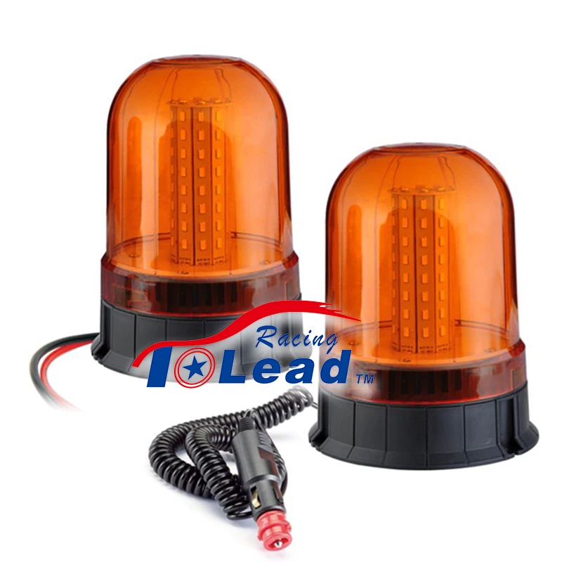 Super Bright Amber Safety  Led Rotary Strobe Lamp  Emergency Flashing And Revolving Warning Beacons Light