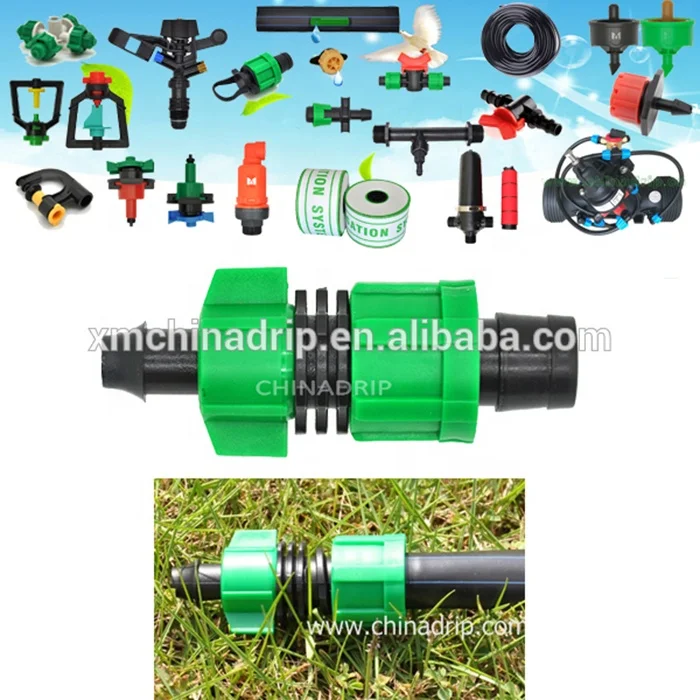 Plastic Material Irrigation Fittings Drip Tape Fittings for Farm System and Drip Irrigation System