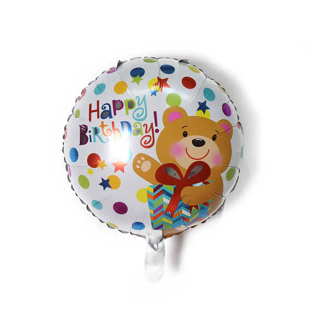 Wholesale round shape happy birthday party balloons 18 inch happy birthday foil balloons